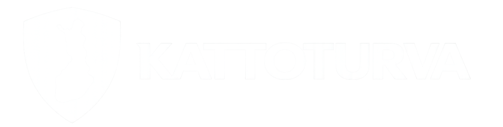 Kattoturva valkoinen logo